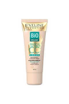 Eveline Cosmetics Bio Organic Magical Color Correction Cream krem CC z mineralnymi pigmentami 03 Vanilla 30 ml