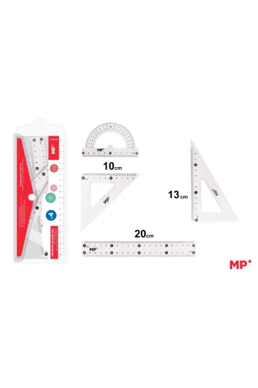 Mp Main Paper Zestaw geometryczny w etui 4 el.