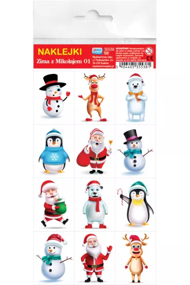 Jako Naklejki Zima z Miko�ajem