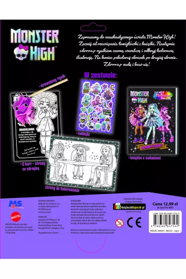 Monster High. Zdrapuj, koloruj, naklejaj