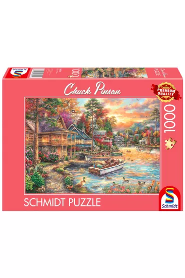 Puzzle 1000 el. PQ Chuck Pinson Domek na wakacje Schmidt Spiele-Puzzle - Chuck Pinson