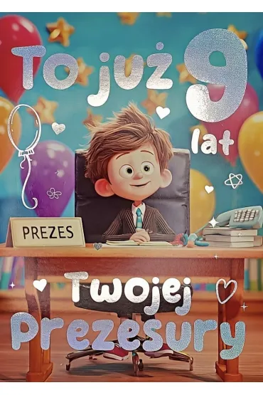 Yeku Karnet 3K Urodziny