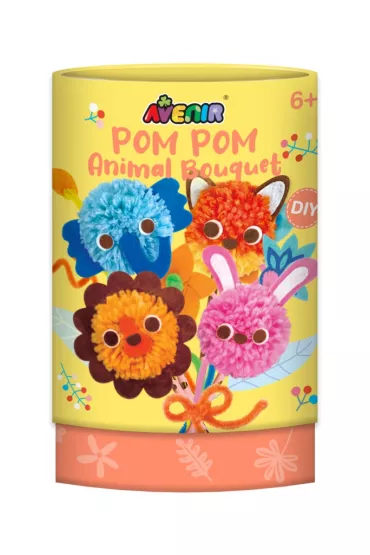 Avenir Pom Pom Bukiet z pomponami Zwierz�ta