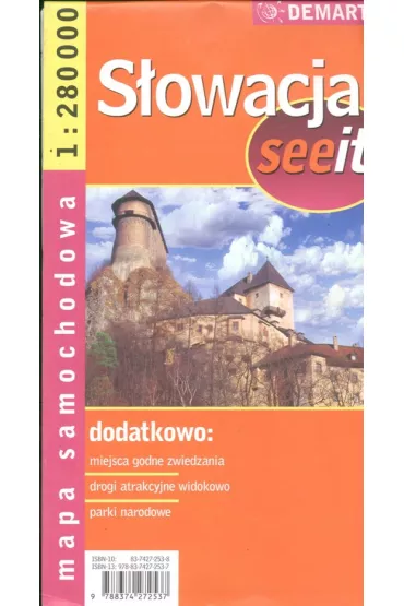 Mapa samochodowa S�owacja 1:280 000