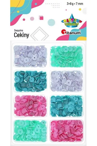 Titanum Cekiny okr�g�e 6mm, 8x3g