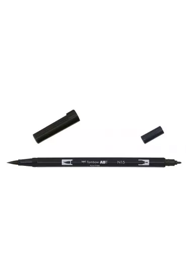 Tombow Flamaster dwustronny akwarelowy black 6 szt.