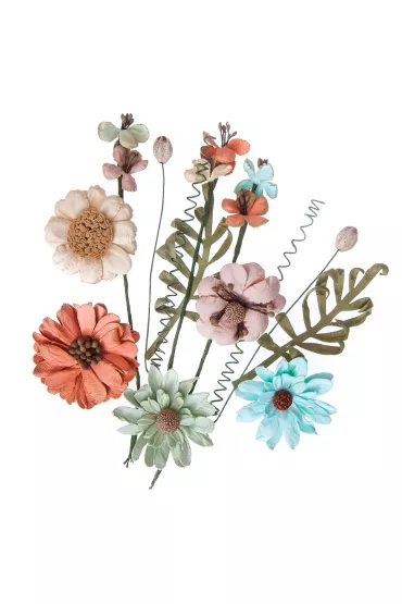 dpCraft Kwiaty papierowe dusty blush 12 szt.