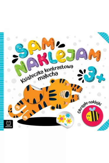 Sam naklejam. Ksi��eczka kontrastowa malucha 3+. Okr�g�e naklejki