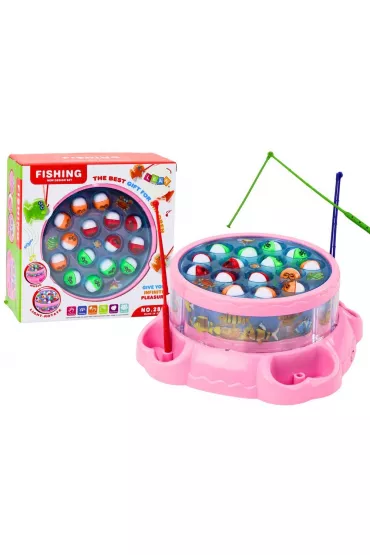Gra �owienie rybek r�owa LeanToys