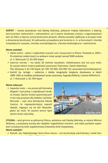 Mapa turystyczna Wybrze�e Ba�tyku 5 Gda�sk Gdynia Sopot Mierzeja Wi�lana 1:50 000