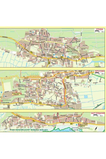 Mapa turystyczna Wybrze�e Ba�tyku 5 Gda�sk Gdynia Sopot Mierzeja Wi�lana 1:50 000