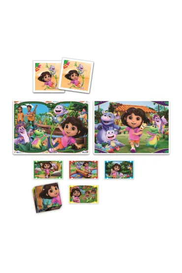 Puzzle 30+48 el. 4w1 Edukit Dora Clementoni