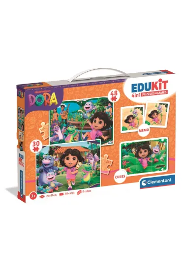 Puzzle 30+48 el. 4w1 Edukit Dora Clementoni