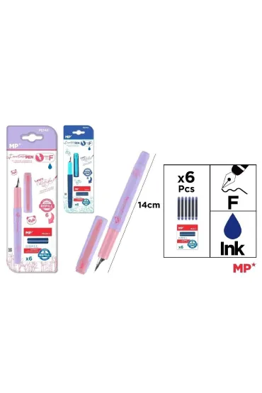 Mp Main Paper Pi�ro na naboje + wk�ady niebieskie MIX