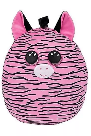 Squish-a-Boos. Zoey. R�owa zebra 22 cm Ty