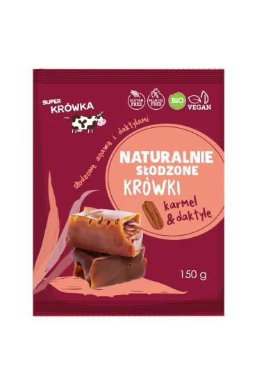 Super Kr�wka Kr�wki s�odzone agaw� i daktylem 150 g Bio