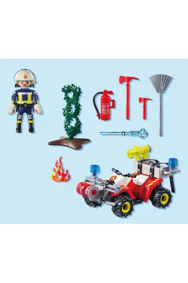 Playmobil Action Heroes Quad stra�y po�arnej w akcji 71825