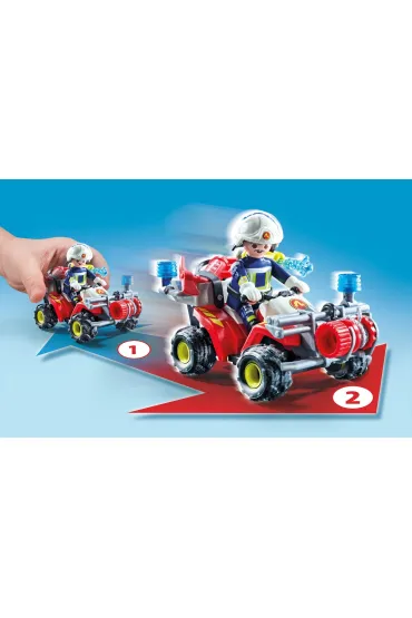 Playmobil Action Heroes Quad stra�y po�arnej w akcji 71825