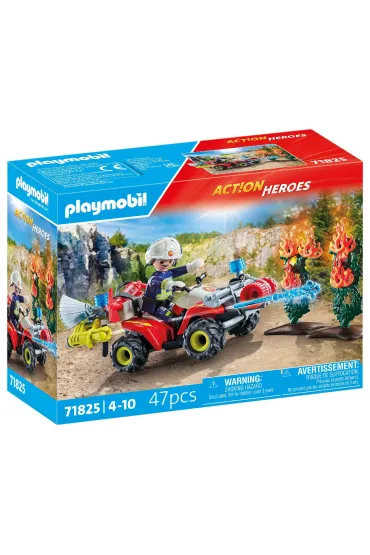 Playmobil Action Heroes Quad stra�y po�arnej w akcji 71825