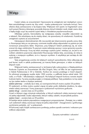 Lubi� czyta� ze zrozumieniem testy dla uczni�w klas II&ndash;IV szko�y podstawowej - Katarzyna Sirak-Stopi�ska, Ma�gorzata Bara�ska
