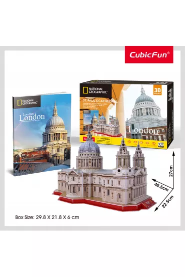 Puzzle 3D 107 el. National Geographic St. Paul`s Cathedral Cubic Fun