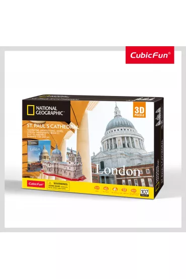 Puzzle 3D 107 el. National Geographic St. Paul`s Cathedral Cubic Fun