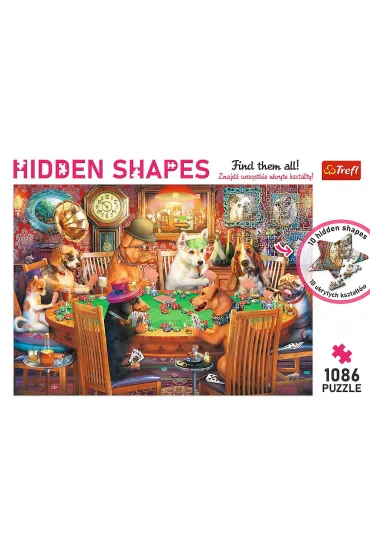Puzzle 1086 el. Hidden Shapes. Wiecz�r gier Trefl