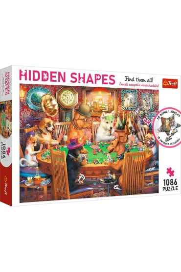 Puzzle 1086 el. Hidden Shapes. Wiecz�r gier Trefl
