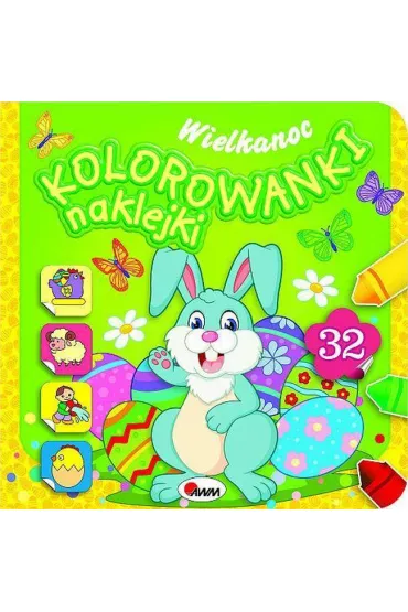 Wielkanoc. Kolorowanki, naklejki - Piotr Kozera