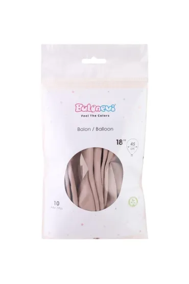 GoParty Balony lateksowe Pastel piaskowobia�e 45cm 10 szt
