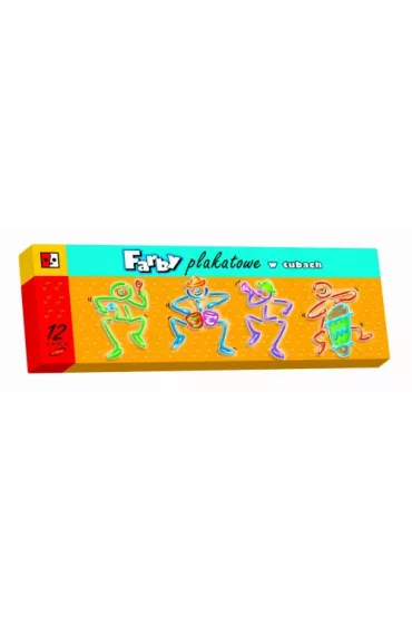 Jedno�� Farby plakatowe w tubach 12 x 30 ml