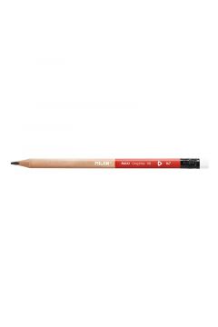 Milan 2 ołówki Maxi HB z gumką + temperówka