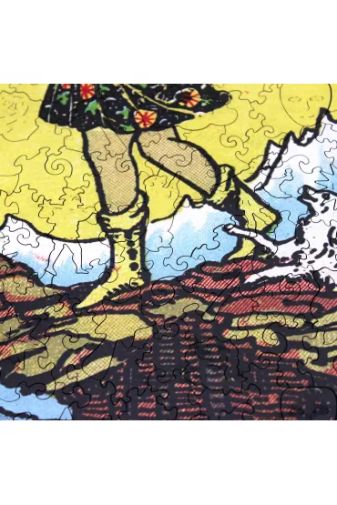 Puzzle drewniane 250 el. The Fool, G�upiec z kart tarota Ridera Waite'a Fantasy Puzzles