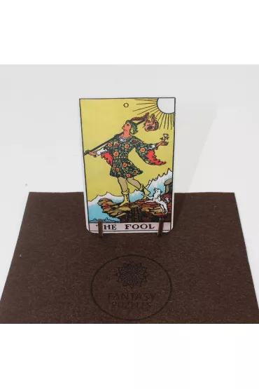 Puzzle drewniane 250 el. The Fool, G�upiec z kart tarota Ridera Waite'a Fantasy Puzzles