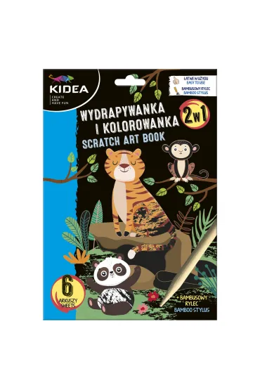 Wydrapywanka i kolorowanka 2w1 Zwierz�ta