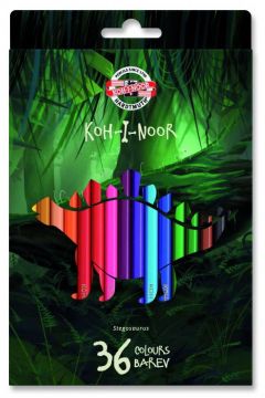 Koh-I-Noor Kredki Dino 3595 36 kolorów