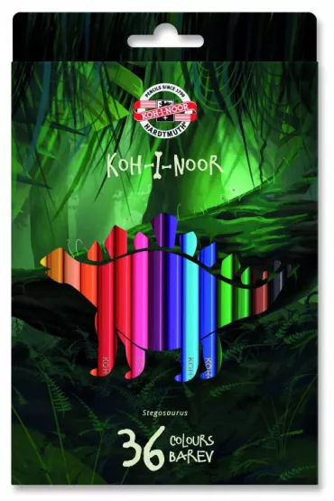 Koh-I-Noor Kredki Dino 3595 36 szt.