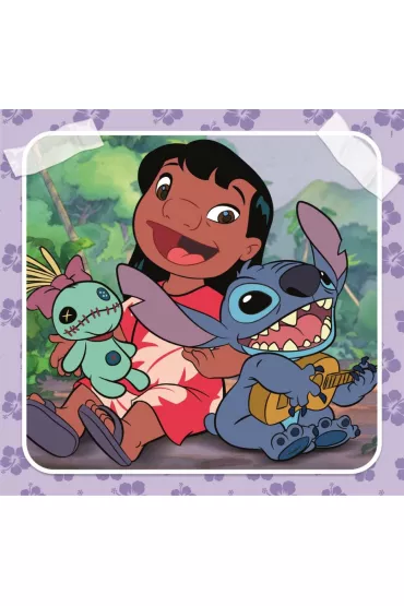 Puzzle 3x48 el. SuperColor. Stitch Clementoni