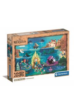 Puzzle 1000 el. Compact Disney Maps Little Mermaid Clementoni