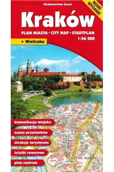 Krak�w. Plan miasta w skali 1:26 000