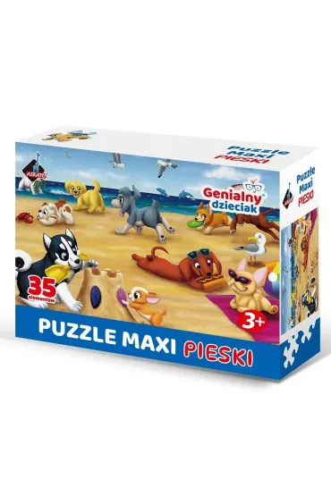 Puzzle maxi 35el pieski Askato