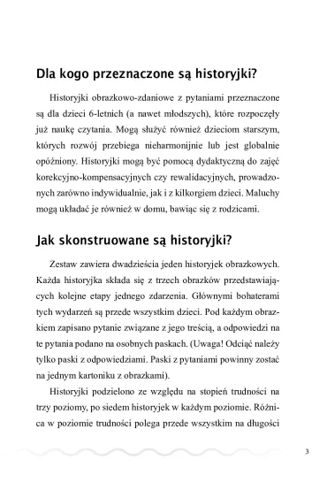 Historyjki obrazkowo-zdaniowe z pytaniami - Ma�gorzata Bara�ska