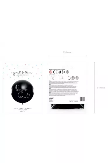 PartyDeco Balon Gender Reveal - Ch�opiec