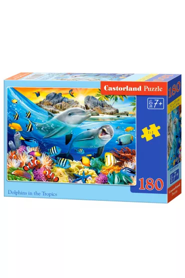 Puzzle 180 el. Dolphins in the Tropics Castorland
