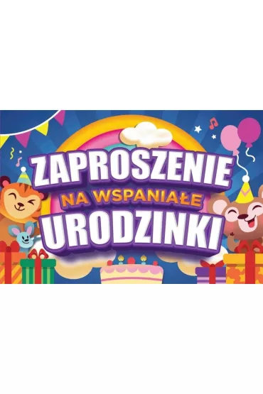 Yeku Zaproszenie Urodziny 10 szt.