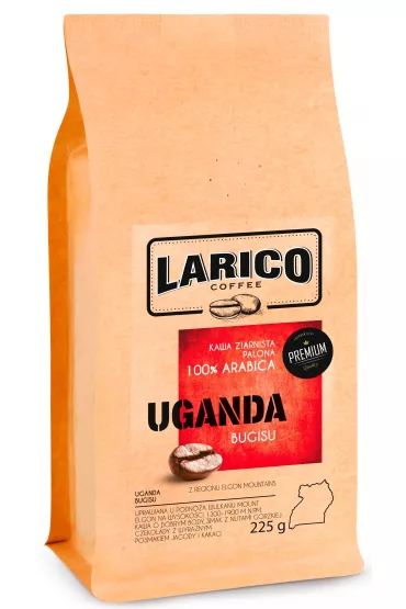 Larico Kawa ziarnista wypalana metod tradycyjn Uganda Bugisu 225 g
