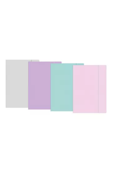 Interdruk Teczka z gumk� A4+ Pastel 10 szt.