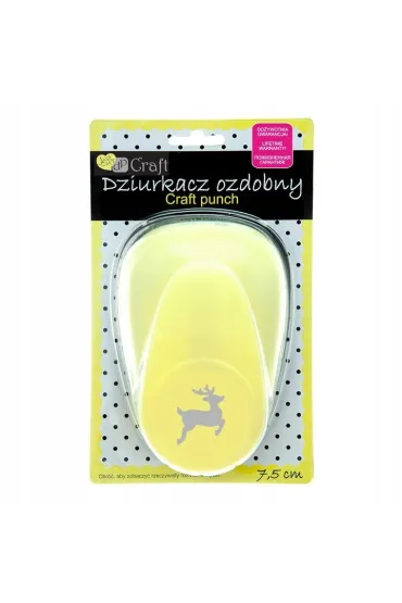 Dalprint Dziurkacz ozdobny renifer 7.5cm