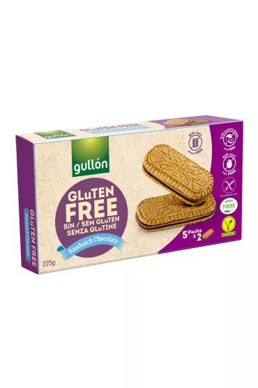 Gulln Ciasteczka bezglutenowe z kremem czekoladowym 225 g