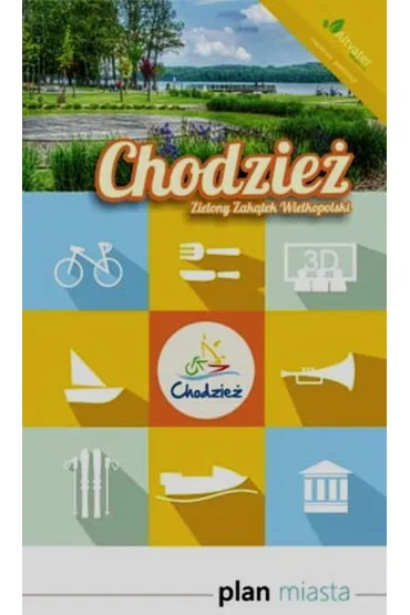 Plan miasta z map� okolic Chodzie� 1:9 500